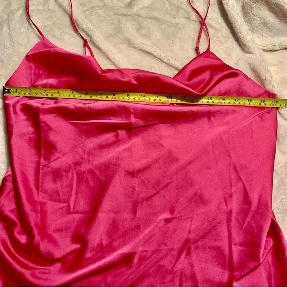 NWT Cami XXL The Drop Christy Cami Hot Pink Satin Adjustable Spaghetti Straps - Picture 15 of 16